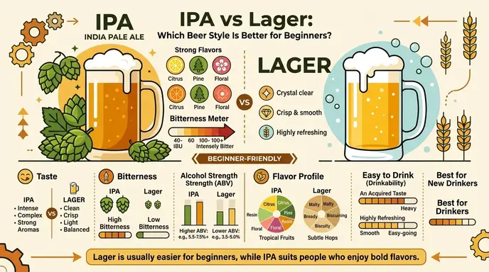  IPA vs Lager: Which Beer Style Is Better for Beginners?