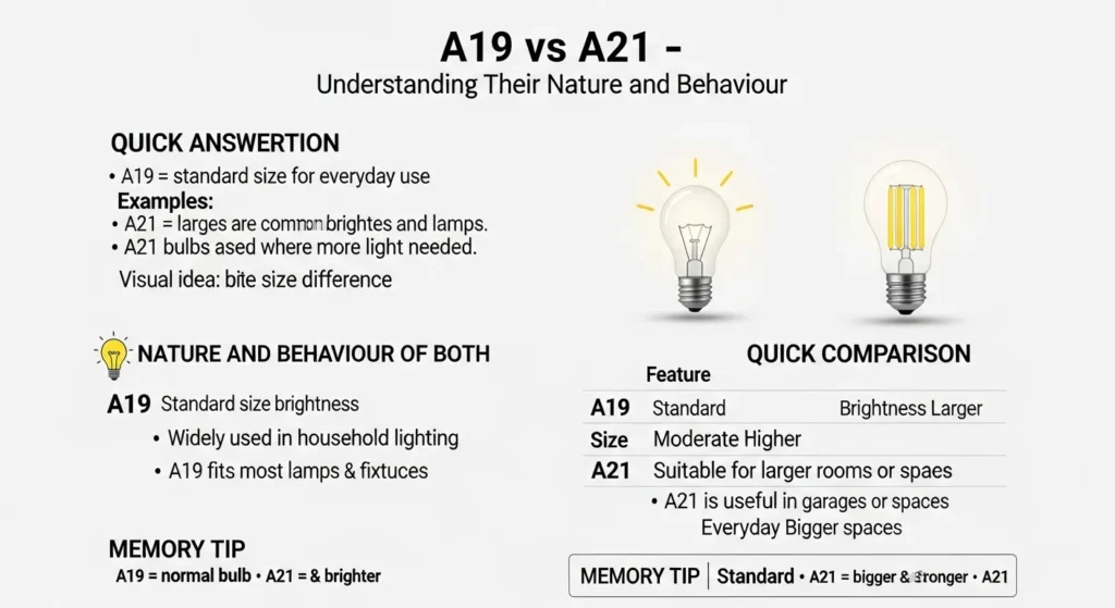 Nature and Behaviour of A19 and A21