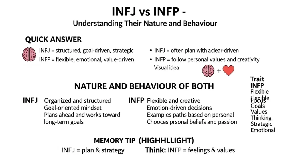 Nature and Behaviour of Infj and Infp