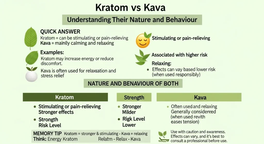 Nature and Behaviour of Kratom and Kava