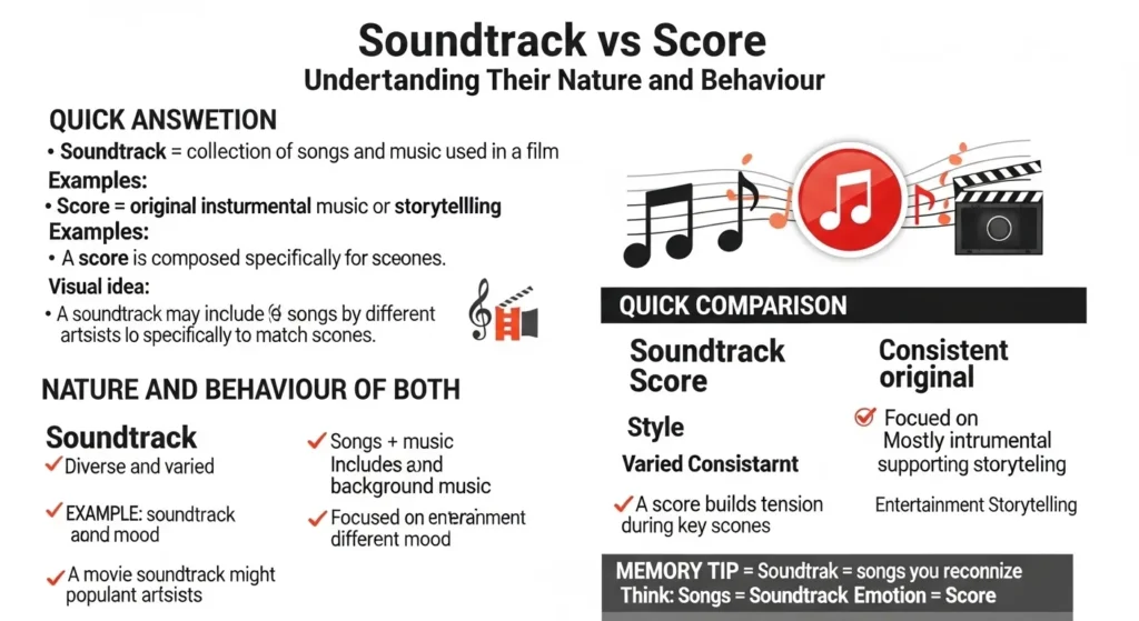 Nature and Behaviour of Soundtrack and Score
