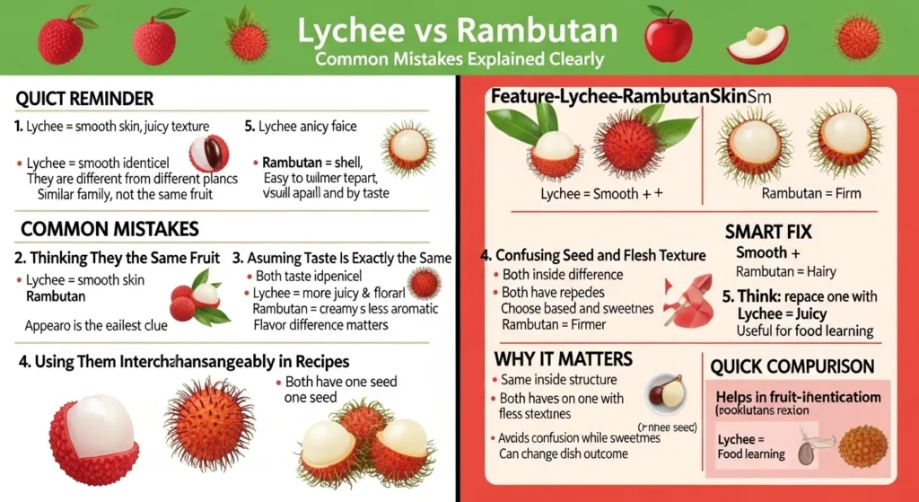 Common Mistakes with Lychee and Rambutan