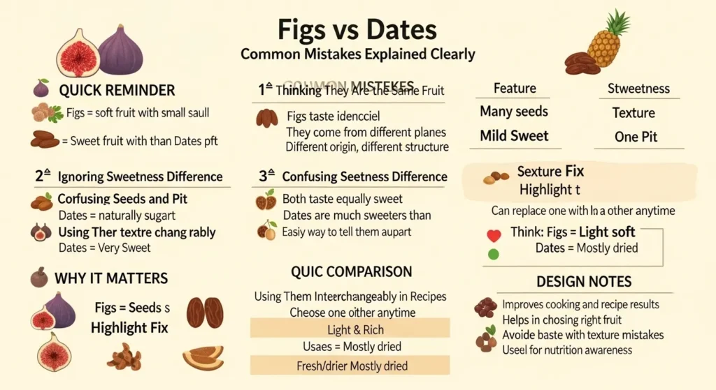  Common Mistakes with Difference Between Figs and Dates
