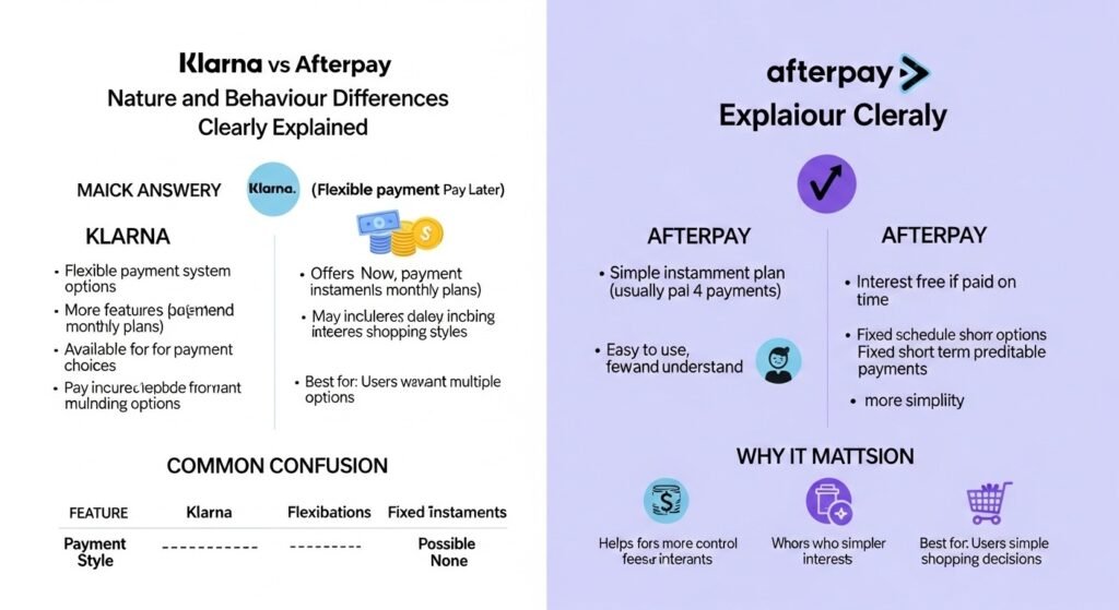 Nature and Behaviour of Both Klarna and Afterpay
