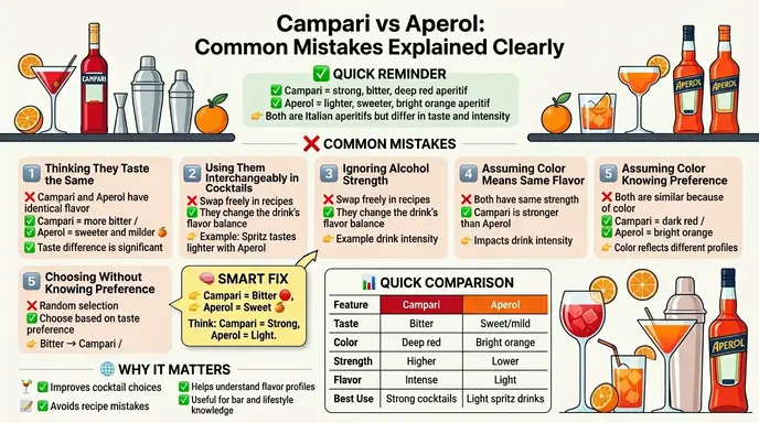 Common Mistakes with Campari and Aperol