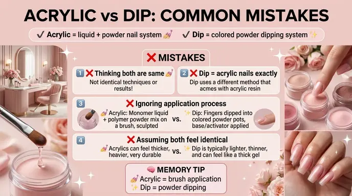 Common Mistakes with Acrylic or Dip