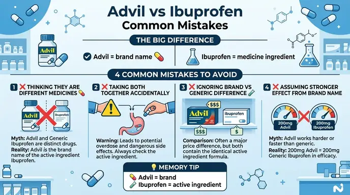 Common Mistakes with Advil or Ibuprofen
