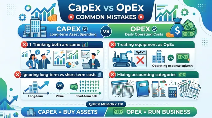 Common Mistakes with CapEx or OpEx
