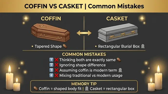 Common Mistakes with Coffin or Casket