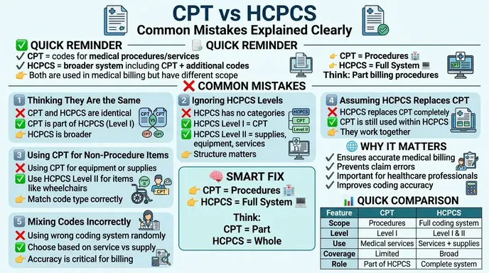 Common Mistakes with CPT and HCPCS