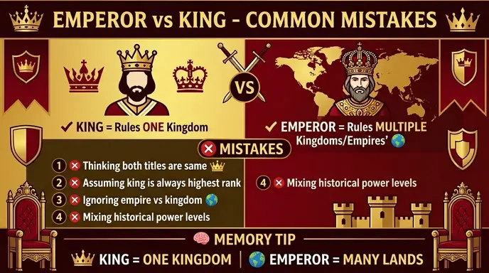 Common Mistakes with Emperor or King
