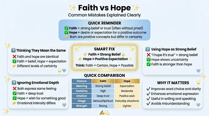 Common Mistakes with Faith or Hope
