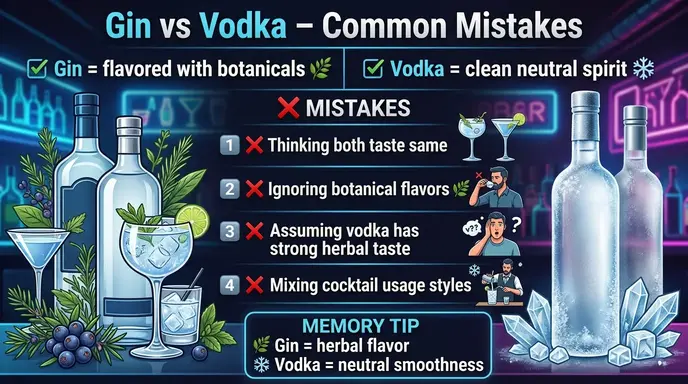  Common Mistakes with Gin or Vodka
