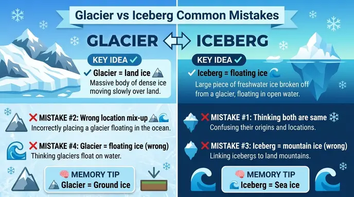  Common Mistakes with Glacier and Iceberg
