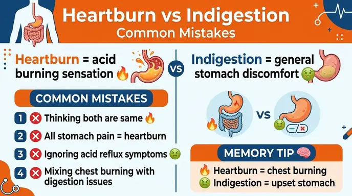 Common Mistakes with Heartburn or Indigestion