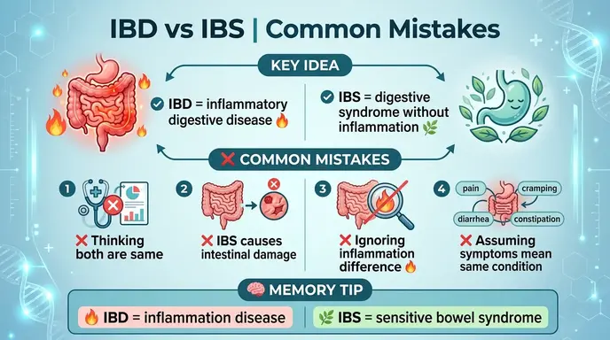 Common Mistakes with IBD or IBS