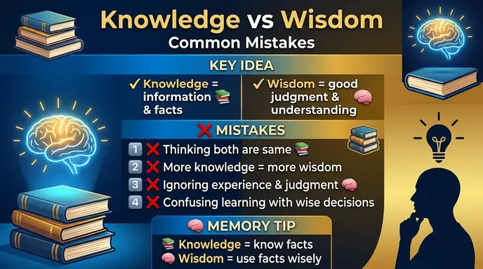 Common Mistakes with Knowledge or Wisdom
