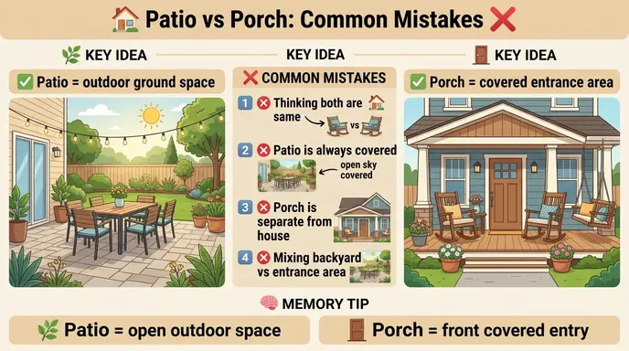Common Mistakes with Patio or Porch