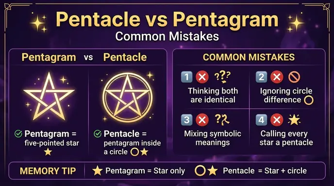 Common Mistakes with Pentacle or Pentagram