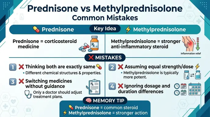 Common Mistakes with Prednisone or Methylprednisolone