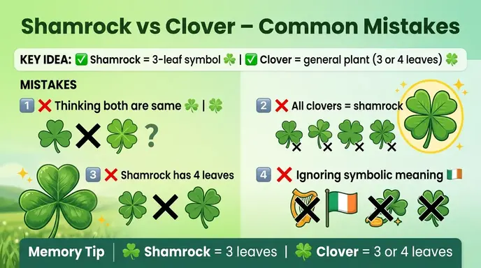 Common Mistakes with Shamrock or Clover