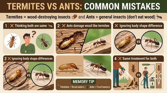 Common Mistakes with Termites or Ants