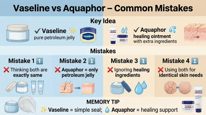 Common Mistakes with Vaseline or Aquaphor