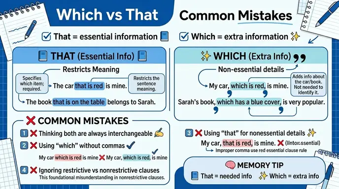 Common Mistakes with Which or That
