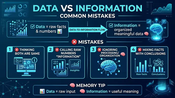 Common Mistakes with Difference Between Data and Information