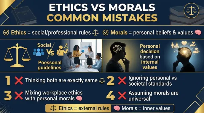 Common Mistakes with Difference Between Ethics and Morals
