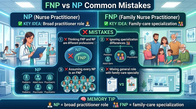 Common Mistakes with Difference Between FNP and NP