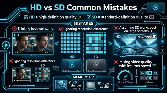 Common Mistakes with Difference Between HD and SD
