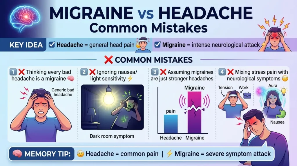 Common Mistakes with Difference Between Migraines and Headaches