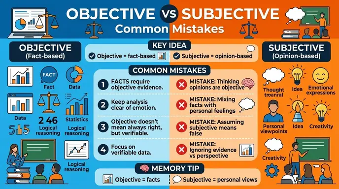 Common Mistakes with Difference Between Objective and Subjective