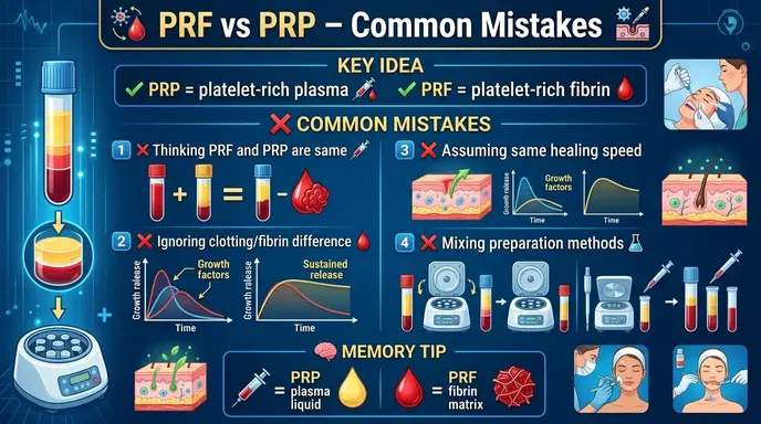 Common Mistakes with Difference Between PRF and PRP