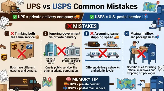 Common Mistakes with Difference Between UPS and USPS
