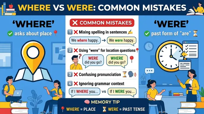 Common Mistakes with Difference Between Where and Were
