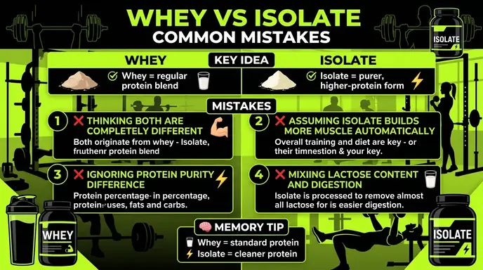 Common Mistakes with Difference Between Whey and Isolate