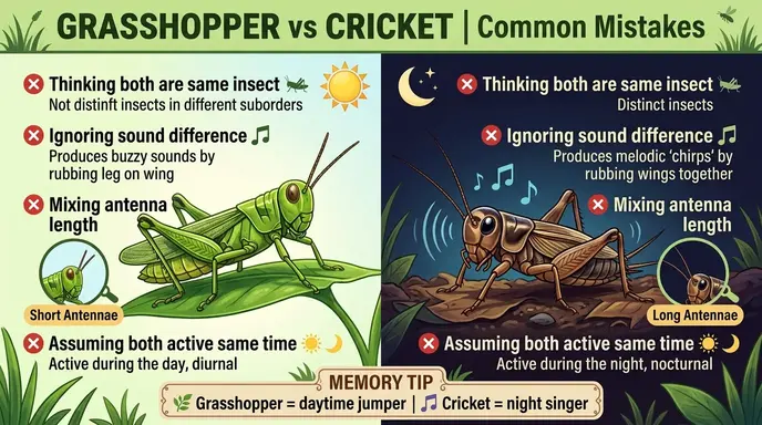 Common Mistakes with Grasshopper or Cricket