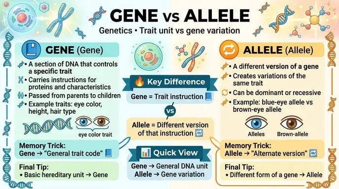Common Mistakes with Difference Between Gene and Allele