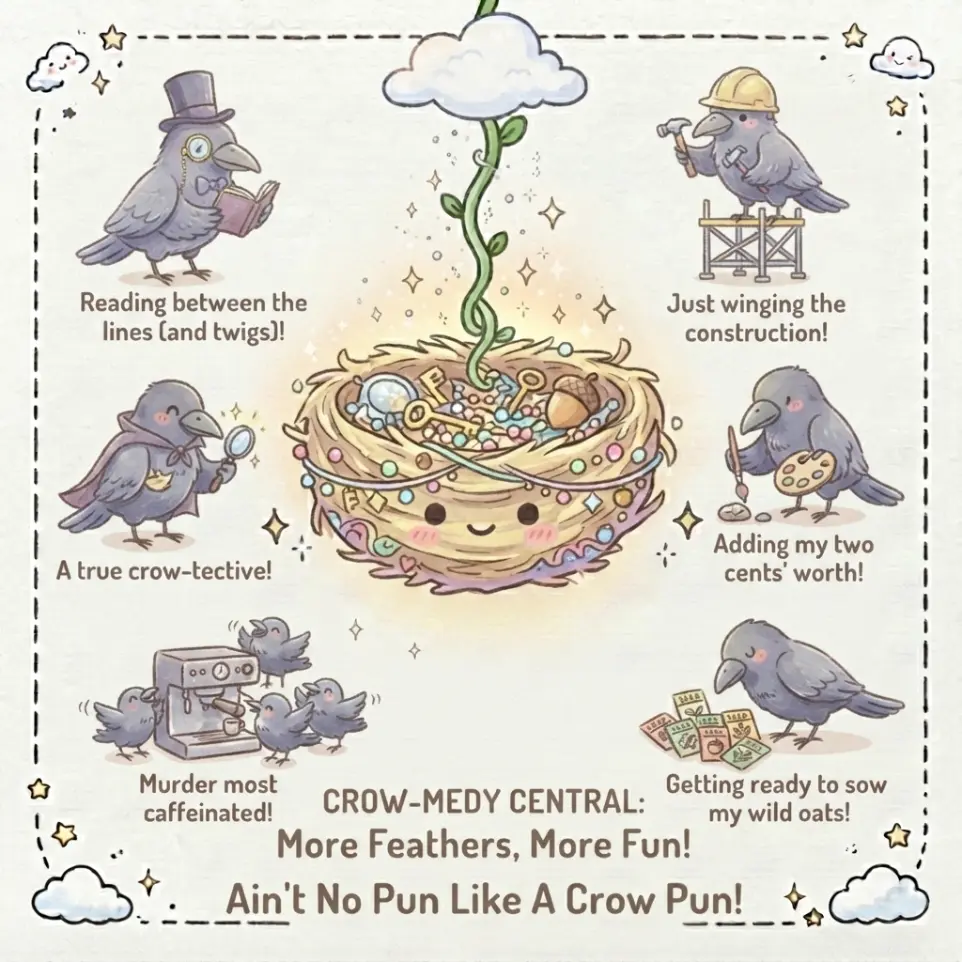Funny Crow Puns