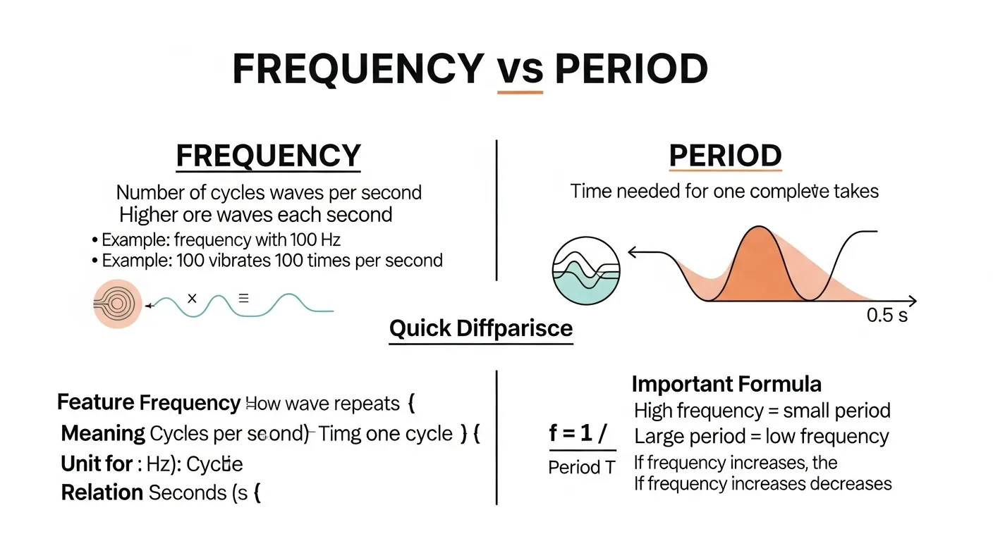 difference between frequency and period