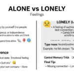 difference between alone and lonely