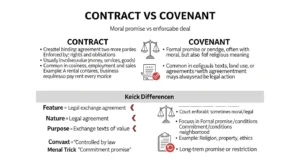 difference between covenant and contract