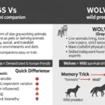difference between dogs and wolves