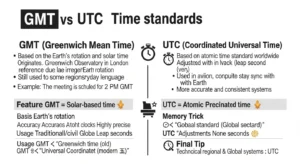 difference between gmt and utc