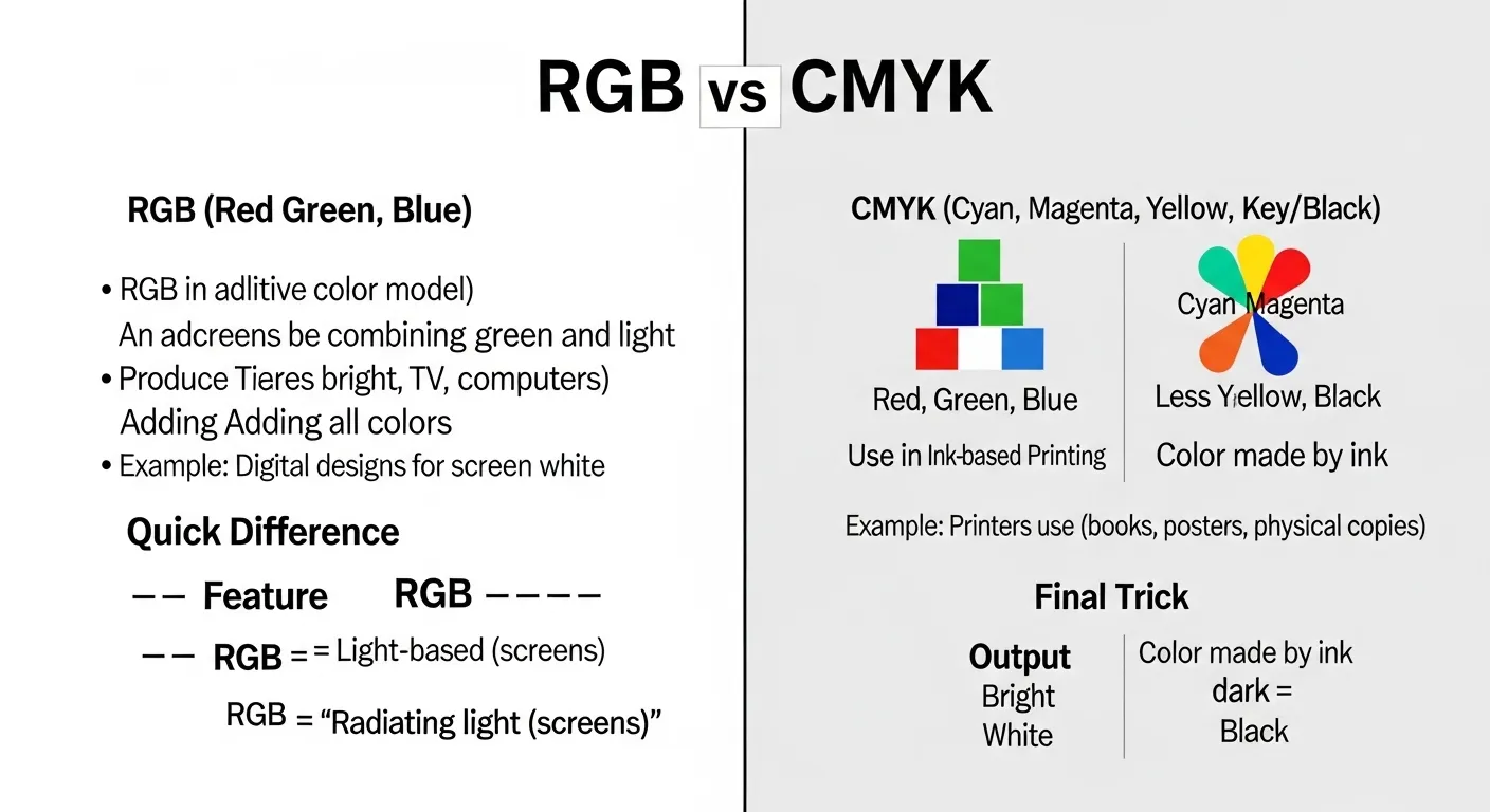 Difference Between RGB & CMYK: Color Model Guide in 2026