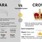 difference between tiara and crown