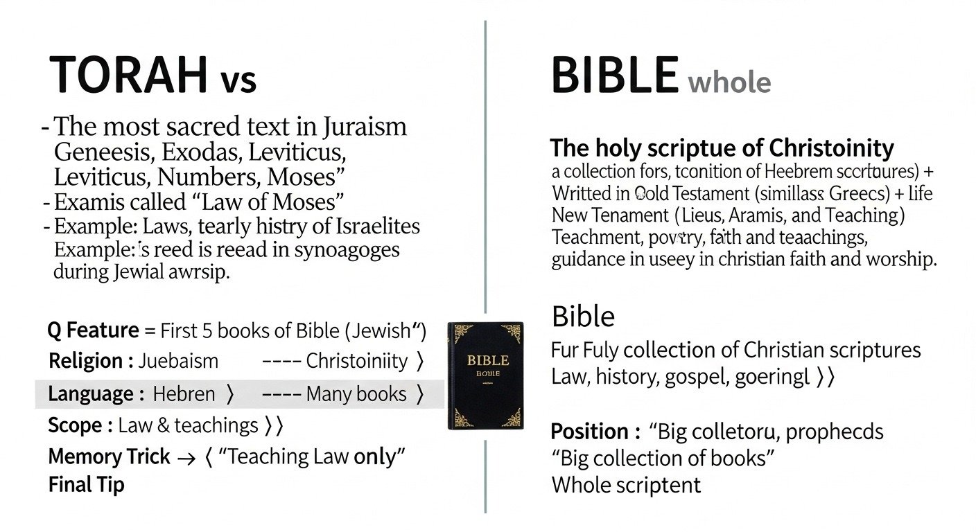 difference between torah and bible