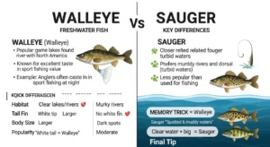 difference between walleye and sauger